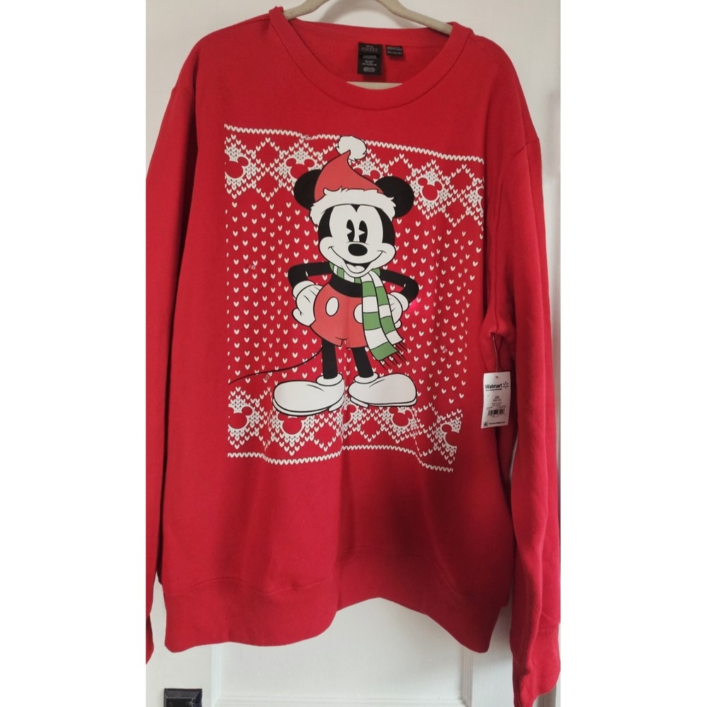 NWT Mickey Mouse Disney light up christmas sweater long sleeves unisex 2XL